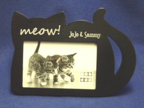 Cat Meow Frame with engraving